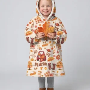 Fall Tis the Season Bamboo Blanket Hoodie