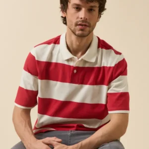 Gestreiftes Herren-Poloshirt aus Bio-Baumwolle
