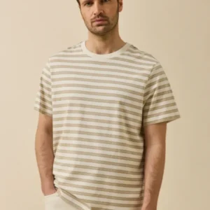 Gestreiftes Herren T-Shirt aus Bio-Baumwolle