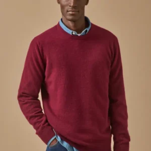 Herrenpullover aus Kaschmir mit rundem Halsausschnitt