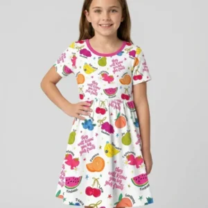 They Will Know You By Your Fruits Bamboo Twirl Dress