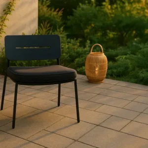 2er Set - Gartenstuhl Laura aus Stahl inklusive Kissen