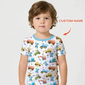 My God Is So Big Custom Name Bamboo Two Piece Short Sleeve Shorts Pajama Set