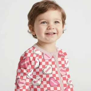 Valentine in Hearts Bamboo Convertible Zippy