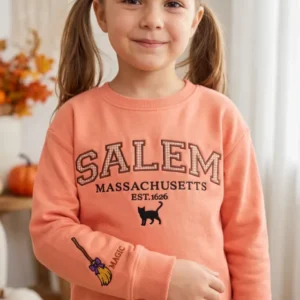 Salem Spellbound Embroidered Bamboo Crewneck Sweatshirt