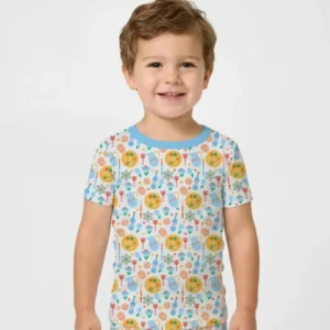 Pesach Sameach Matching Family Bamboo Two Piece Short Sleeve Pajama Set