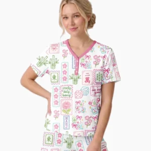Cracks, Dots & Bams Mommy & Me Matching Bamboo Women Short Sleeve Short Pajama Set