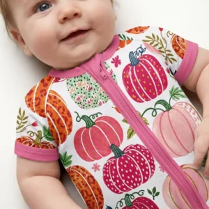 Pumpkin Patch Party Bamboo Shorty Zippy