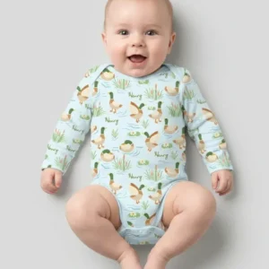 Personalized Mallard Duck Bamboo Bodysuit