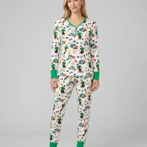 World Soccer Tournament Let's Go Mexico Family Matching Bamboo Women Pajama Set