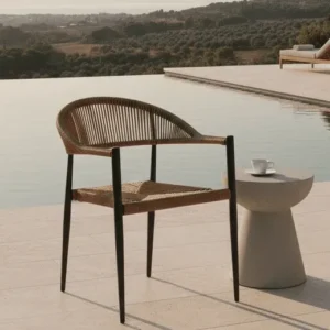 2er Set - Gartenstuhl Canaria aus Aluminium/Rattan