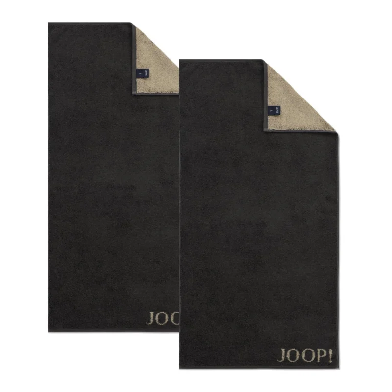 2er Handtuch-Set 50 x 100 cm New Classic Schiefer