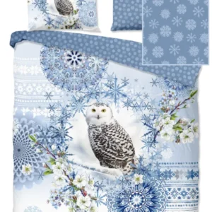 Hip Flanellen Duvet Cover "Phalini" - Blau - Dubbele instopflap