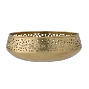 Deko-Schale Zaira – Metall in Goldoptik