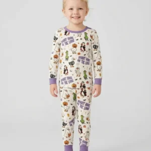 Spooky Goose on the Loose Bamboo Two Piece Long Sleeve Pajama Set