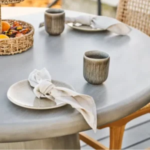 Teller Haviona – aus Steingut gefertigt in beige (4er Set)
