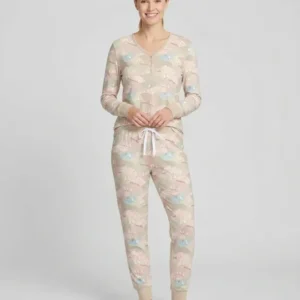 Wandering Geese Family Matching Bamboo Women Pajama Set