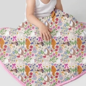 The Garden Cattery Mommy & Me Matching Bamboo Blanket