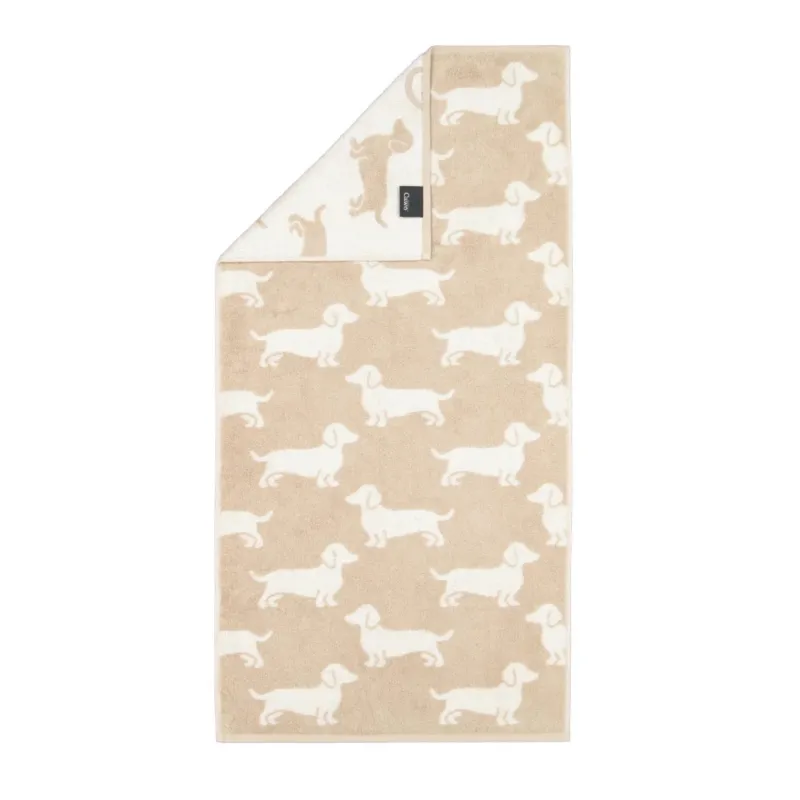 Handtuch-Serie We Love Dogs Dackel Natur