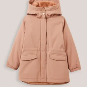 Mädchen-Parka mit Futter aus Pelzimitat