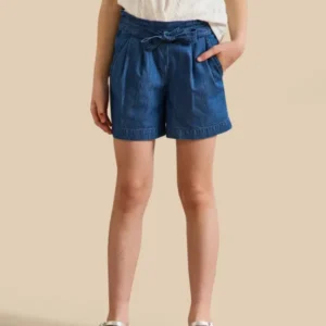 Mädchen-Shorts aus leichtem Denim