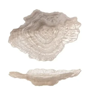 Schale Akuri – aus Glas in Natur mit organischer Form