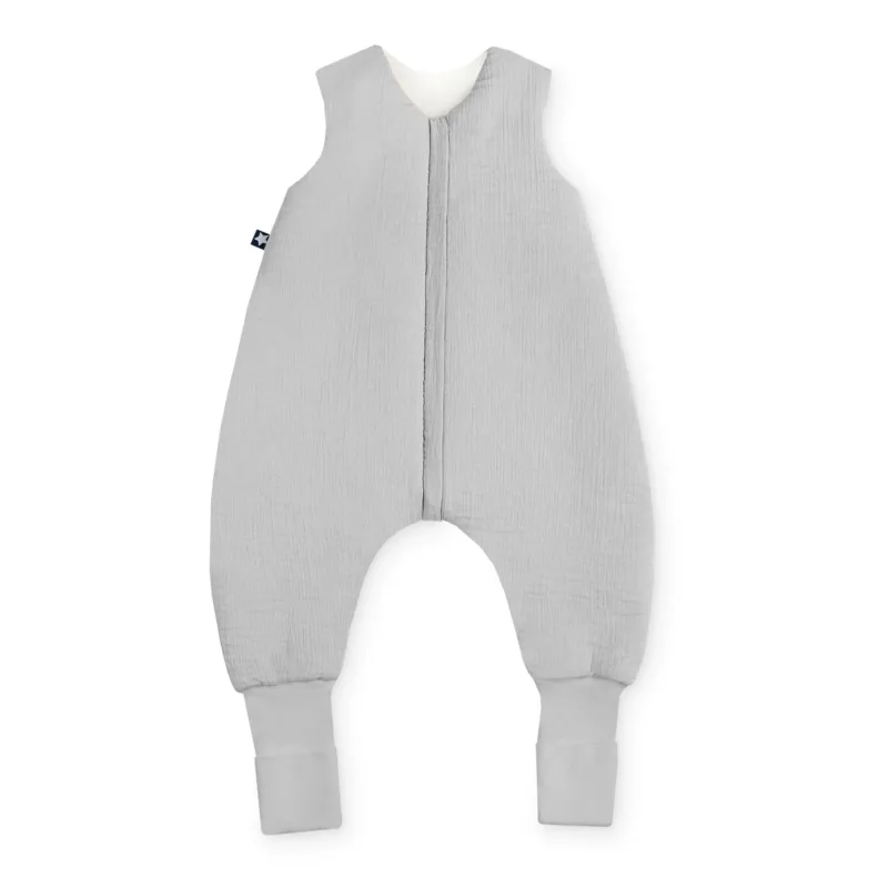 Musselin Schlafoverall Player, Grey