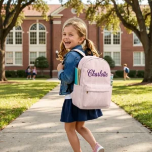 Custom Name Embroidered Backpack