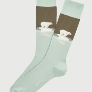 Chaussettes en coton pôle position blanc homme 1