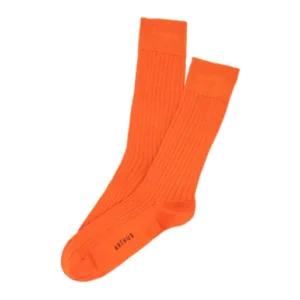 Chaussettes en fil d'écosse Orange 1