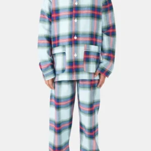 Pyjama long boutonné Enfant Logan Bleu 1