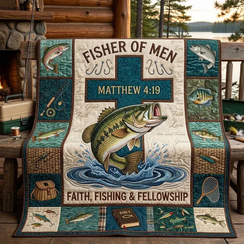 Angler Blessing Bamboo Quilt Blanket