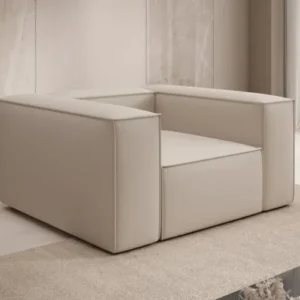 Designer Sofa-Sessel Lesley in Stoff