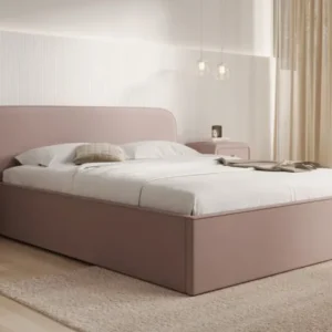 Designer Polsterbett Nola in Stoff mit Stauraum