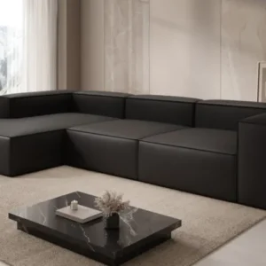 Designer Ecksofa Lesley in Echtleder