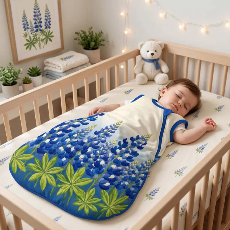 Bluebonnet Meadow Bamboo Sleep Bag