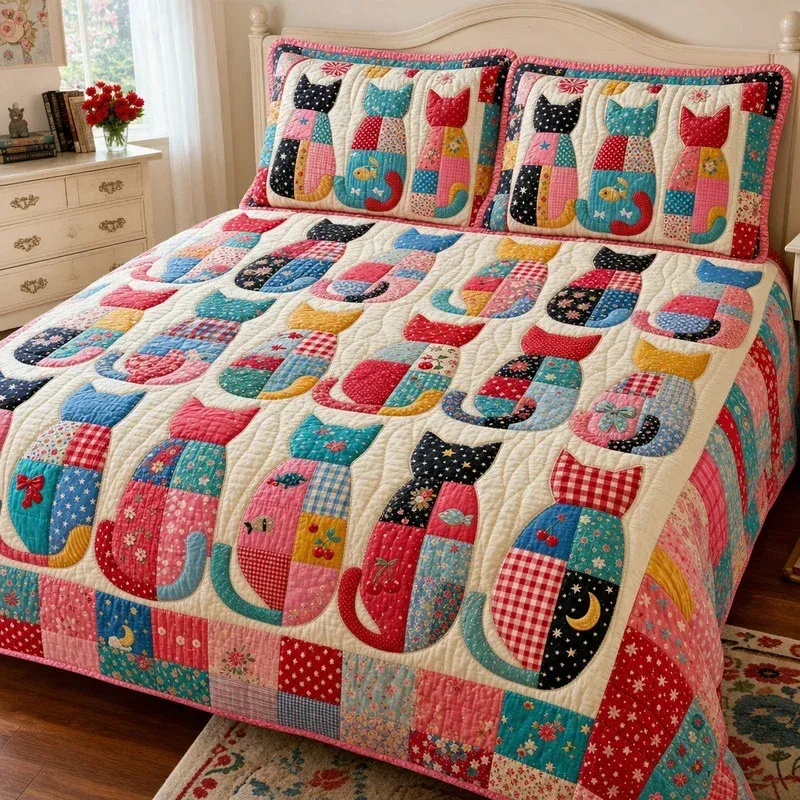 Colorful Crew Bamboo Quilt Bedding Set