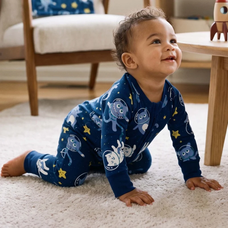 Cosmic Space Cats Bamboo Convertible Zippy