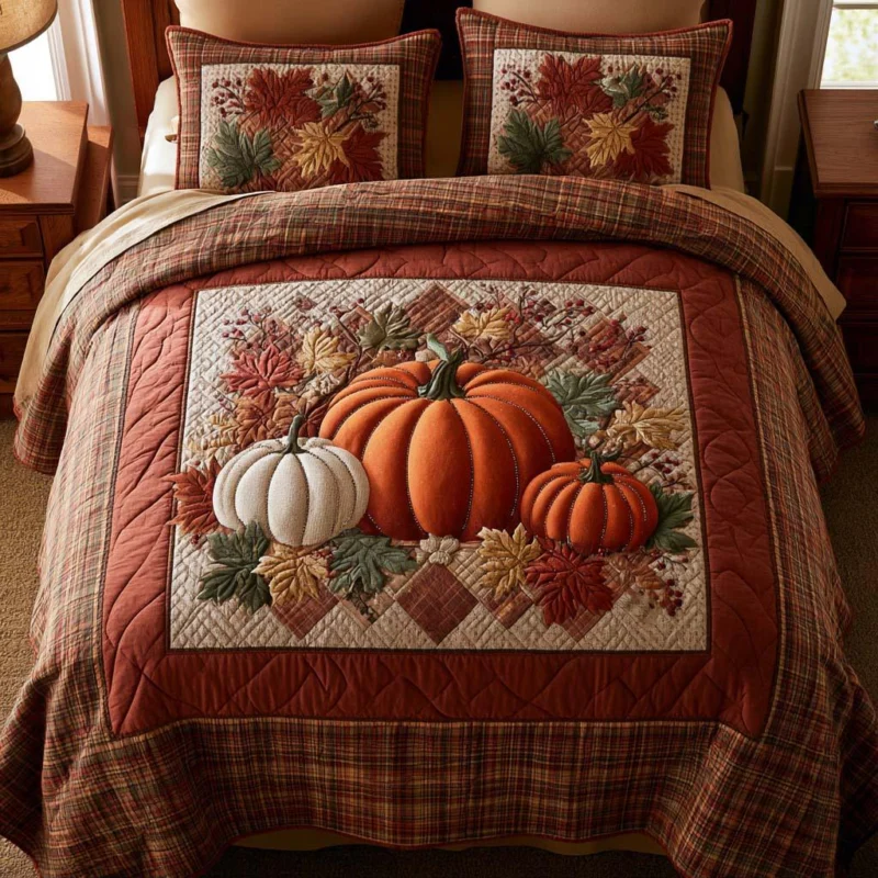 Cozy Fall Bamboo Quilt Bedding Set