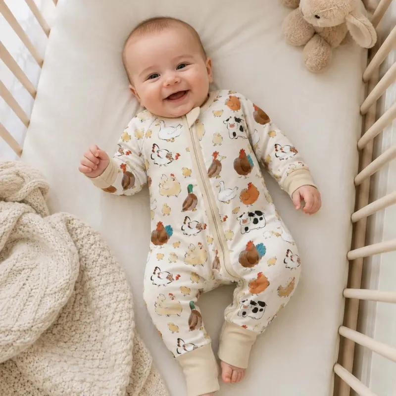 Cozy Farm Friends Bamboo Convertible Zippy