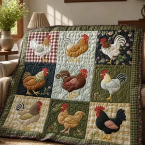 Flower Chicken Bamboo Quilt Blanket