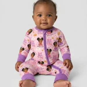 Black Princess God Says I Am Bamboo Convertible Zippy