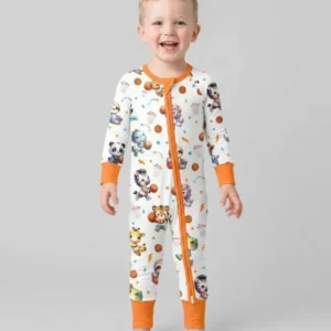 Cartoon Basketball Animals Bamboo Convertible Zippy
