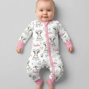 Holy Cow I'm Cute Custom Name Bamboo Convertible Zippy