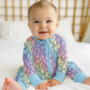 Pastel Rainbow Ghost Halloween Bamboo Convertible Zippy