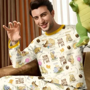 God Says I Am – Little Blessings Bamboo Men's Pajama Set