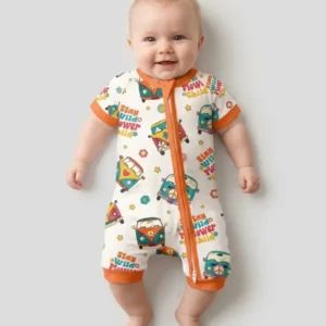 Stay Wild Flower Child Bamboo Shorty Zippy