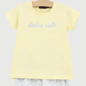 Pyjashort Enfant Dolce vita en jersey de coton léger 1