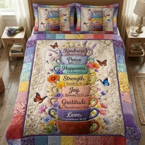 Overflowing Grace Bamboo Quilt Bedding Set