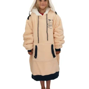 Plaid Poncho Junior - Dark Pink 6-14 ans